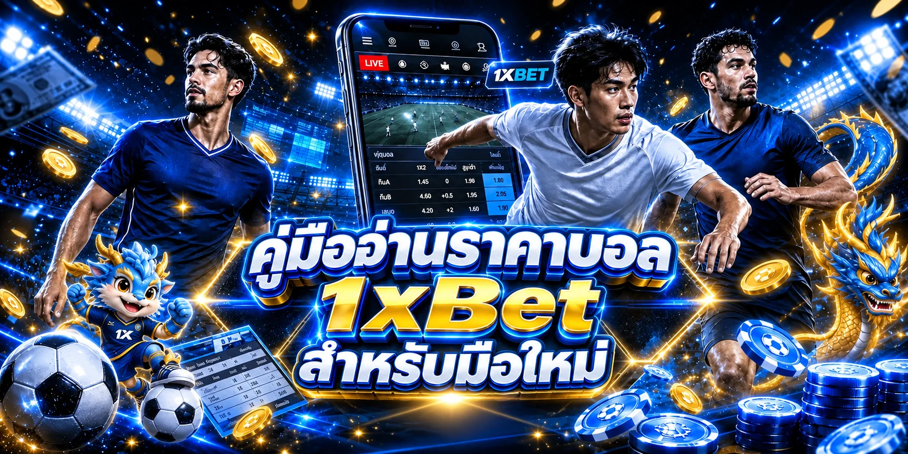 1xBet คู่มืออ่านราคาบอลสำหรับมือใหม่